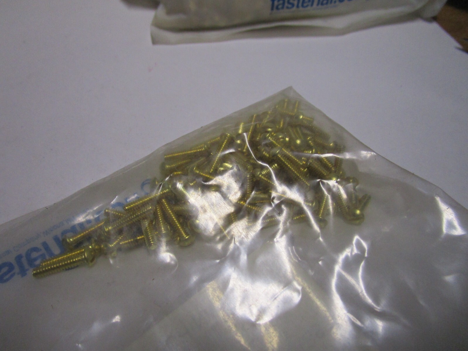 #4-40 x 1/2" Slotted Drive Round Head Brass Machine Screw QTY 100