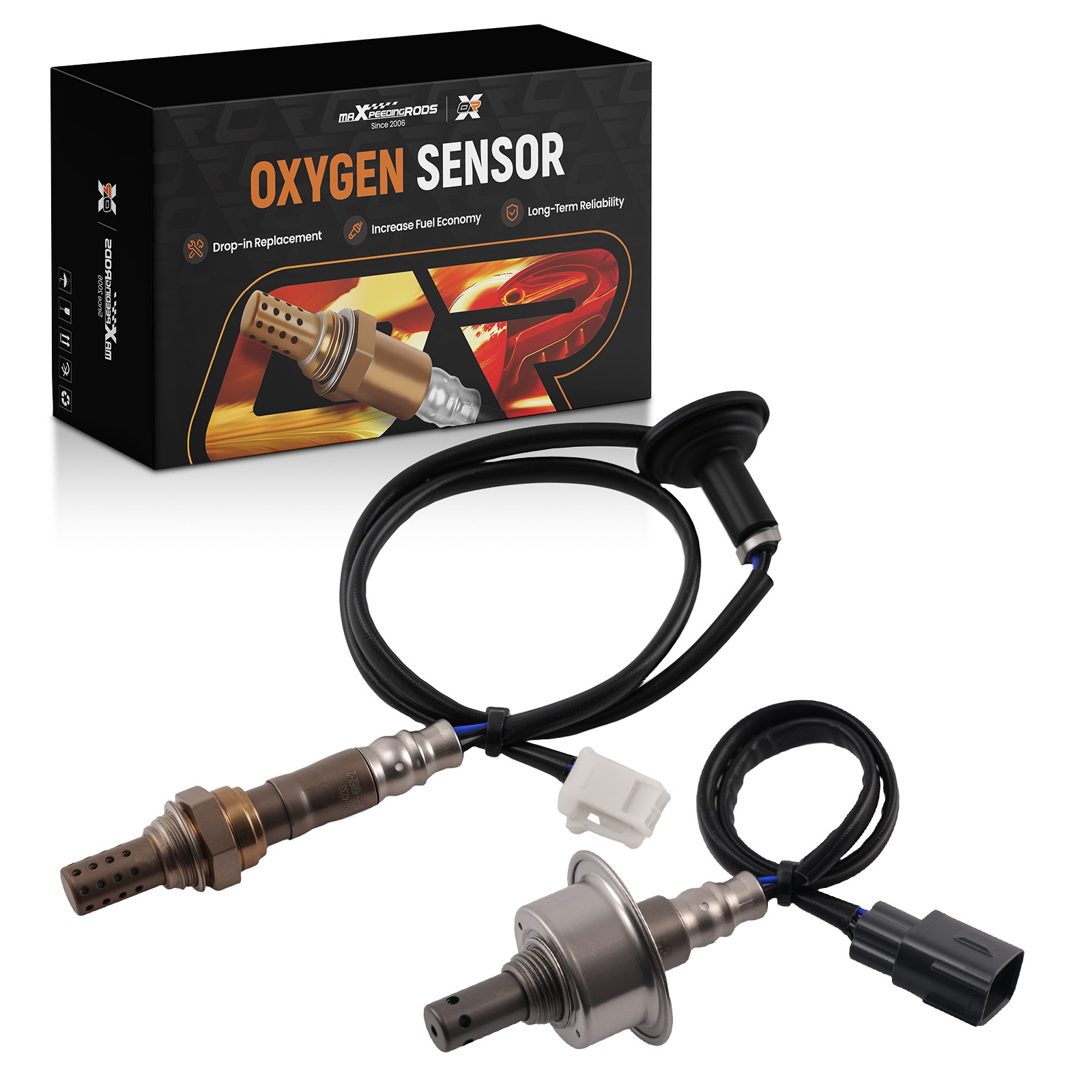 2xUp+Down Oxygen O2 Sensor W/Heat shield For Toyota CorollaMatrix 1.8L 234-9052