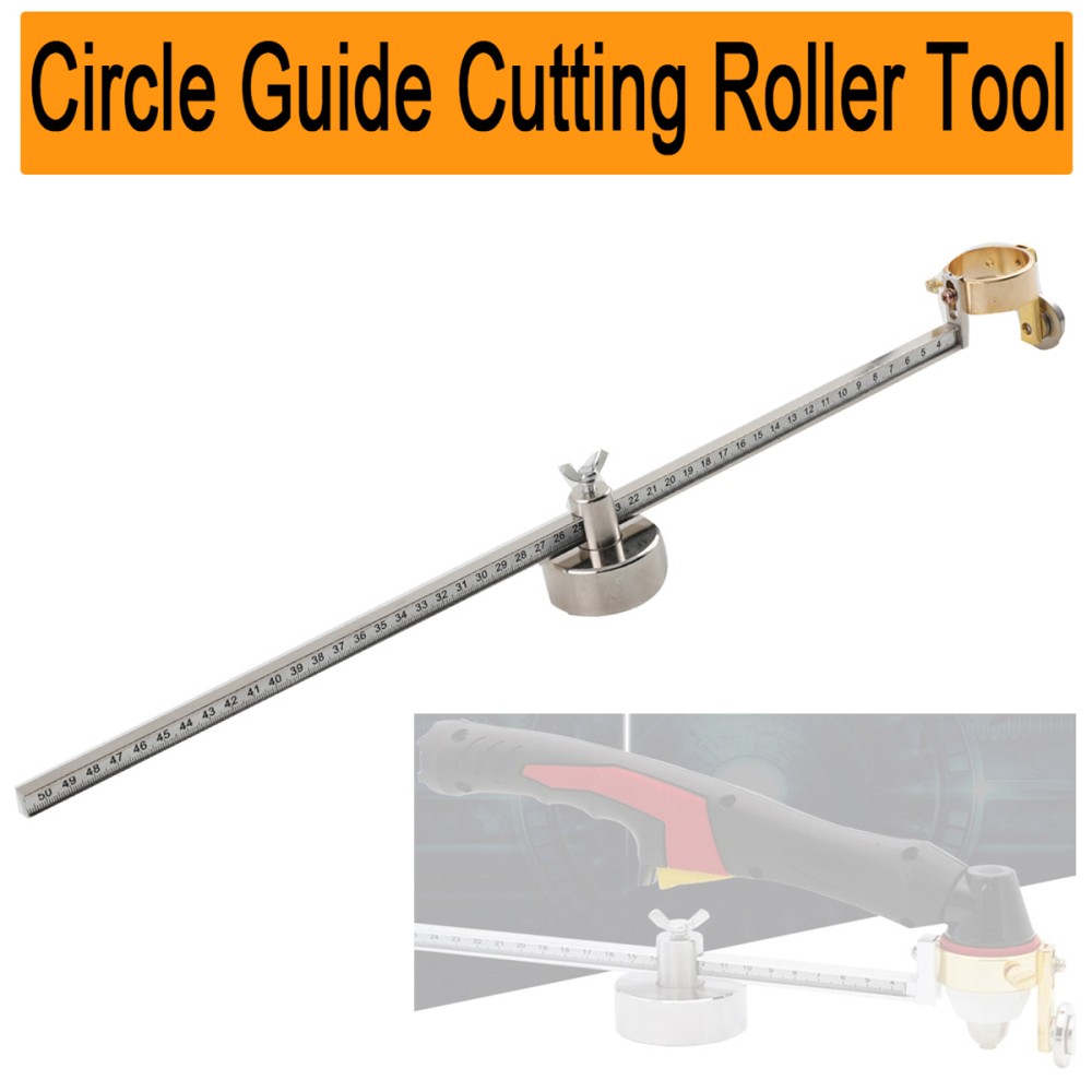 Plasma Cutter Guide Tool Torch Circle Guide Roller Wheel, 5-50cm Circular Radius