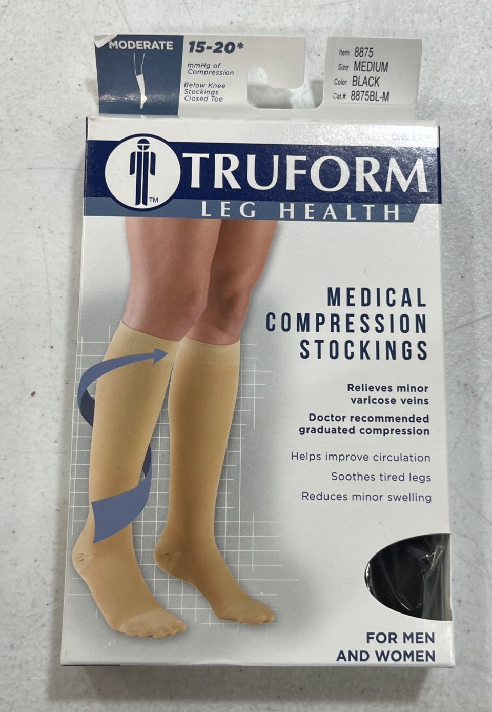 Truform Compression Stockings Size Medium For Men And Women