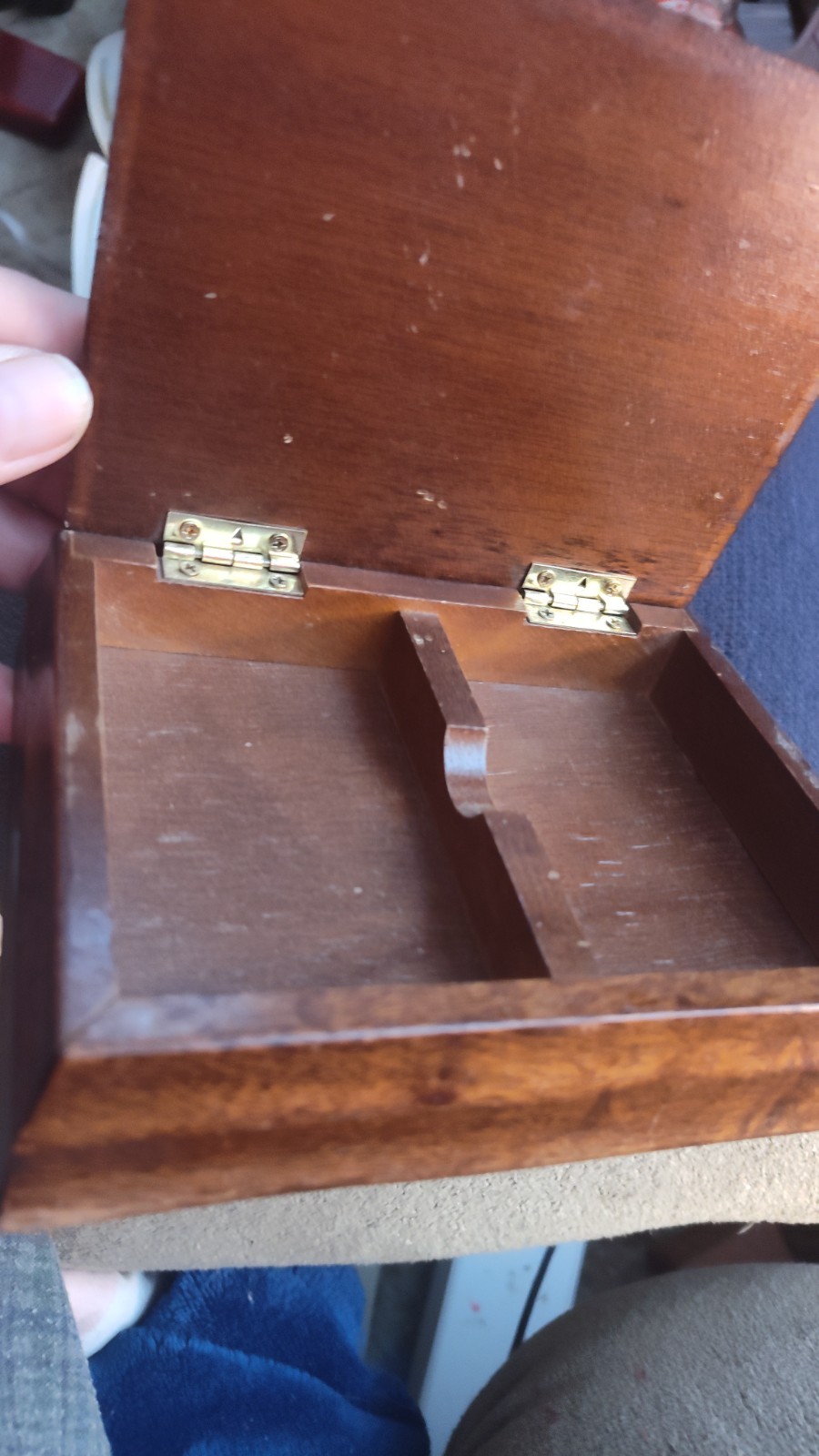 small wooden trinket box x 2