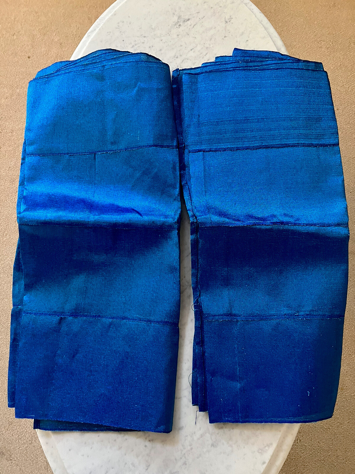 Blue Mercury Aso Oke  Head Tie With Shoulder Shawl, Two Piece Aso Oke Head Tie,