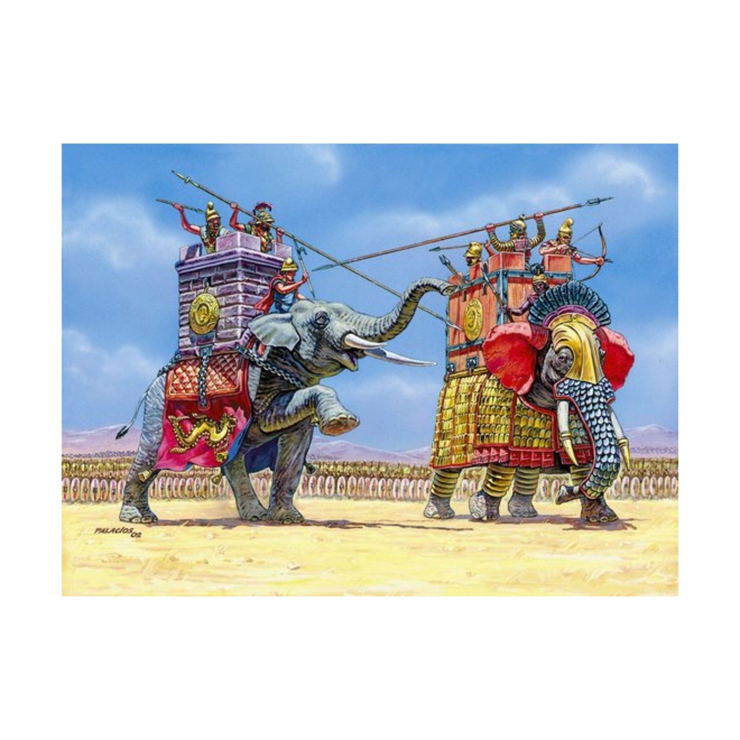 Zvezda Historical Mini 1/72 War Elephants - 300-100 BC VG+/NM