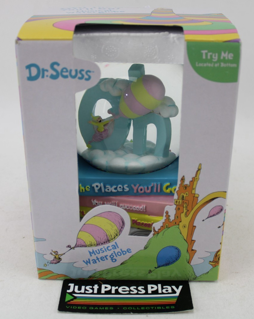 Dr. Seuss Musical Water Globe "Oh, The Places You'll Go!" NIB