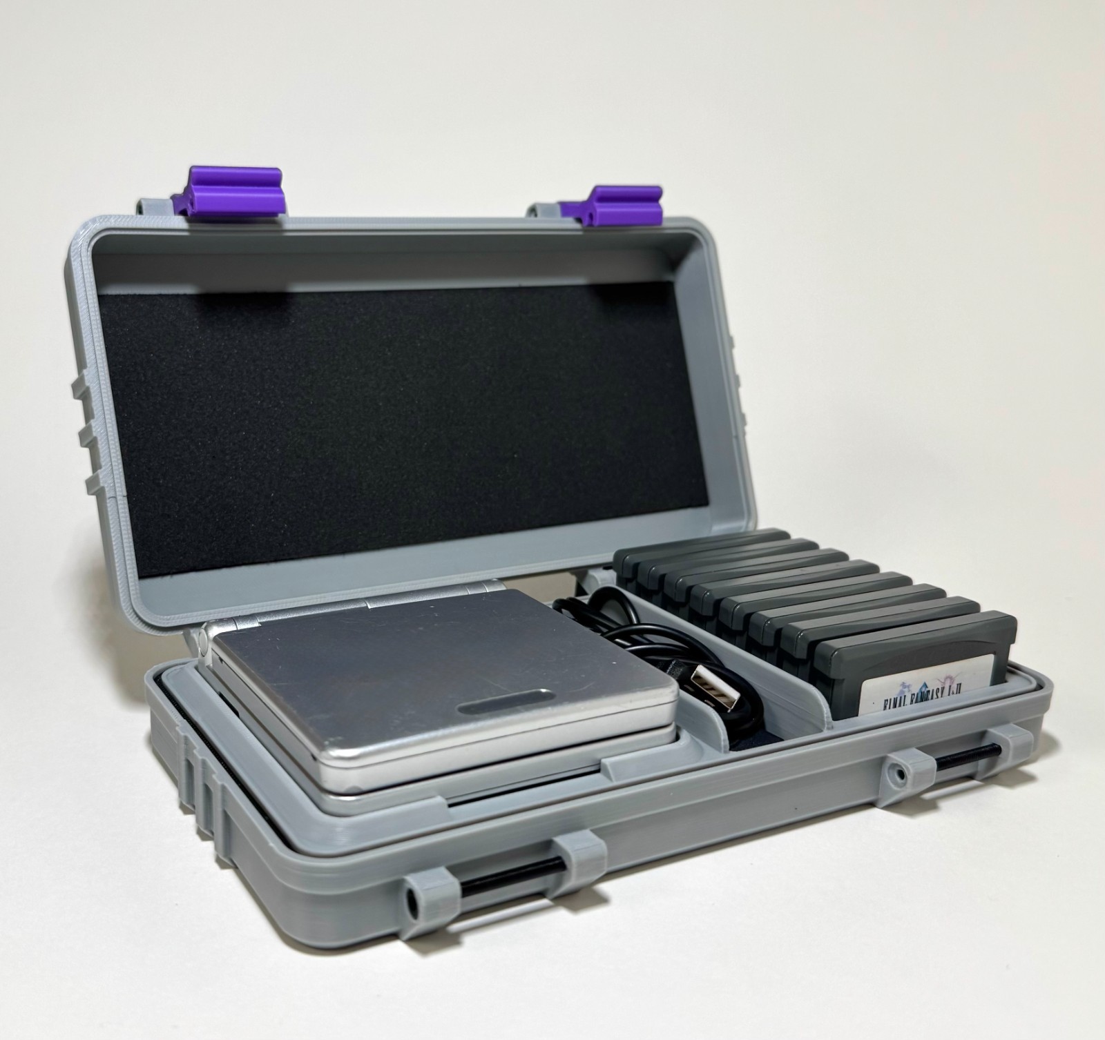Protective Game Boy Advance SP Case: GBA Carrying Case w/ Accessory & Game Slots
