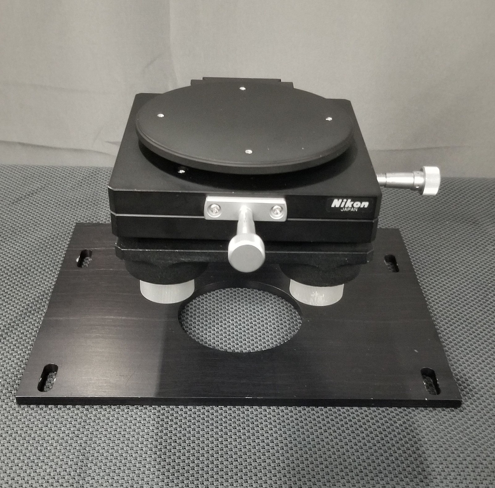 Nikon Interferometry Stage IF Tilting Rotating XY w/ Toolmaker Microscope Mount
