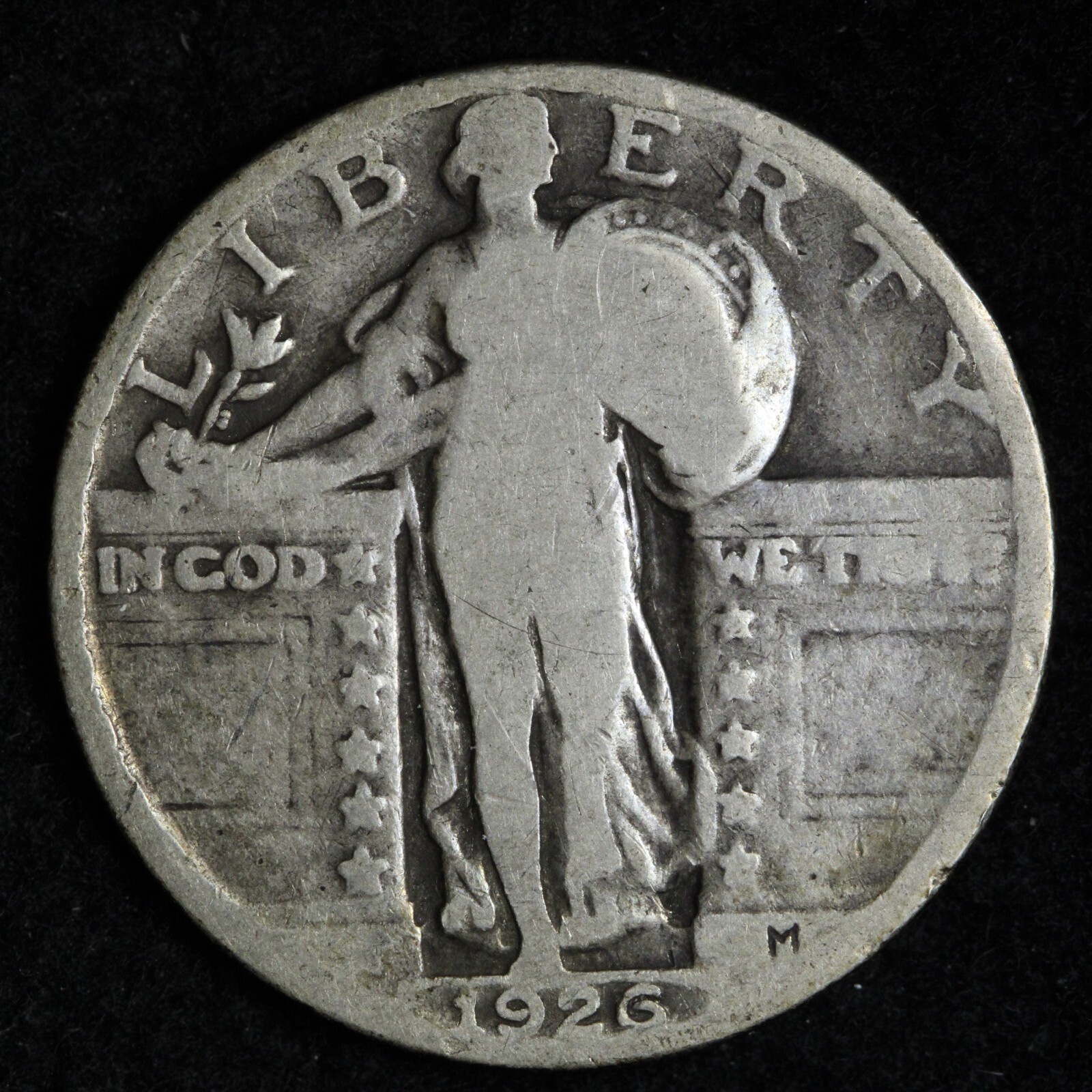 1926 Standing Liberty Silver Quarter E303 SM
