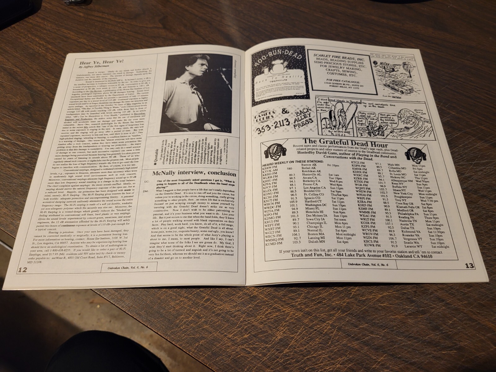 Unbroken Chain Vol. 6 No. 6 - Grateful Dead Magazine (1992)