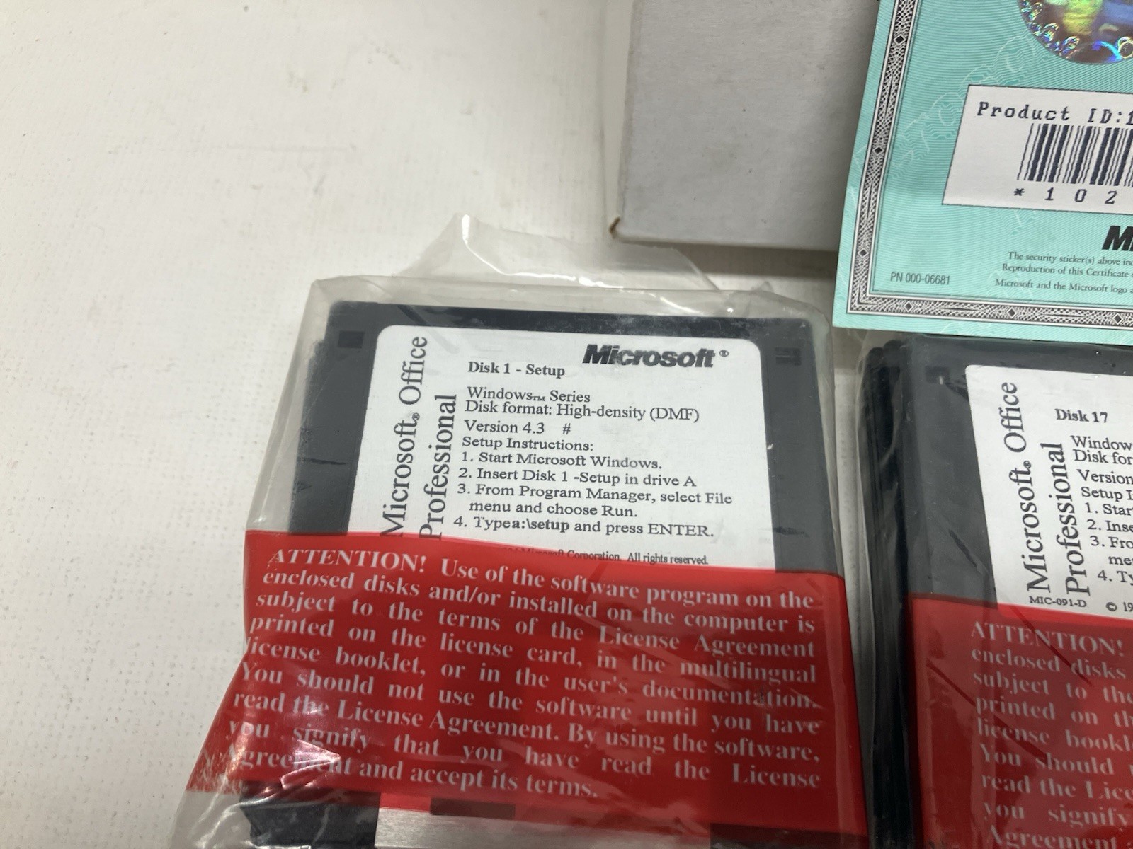 Vintage Microsoft Office 4.3 Diskette Pak OEM Version Still Sealed