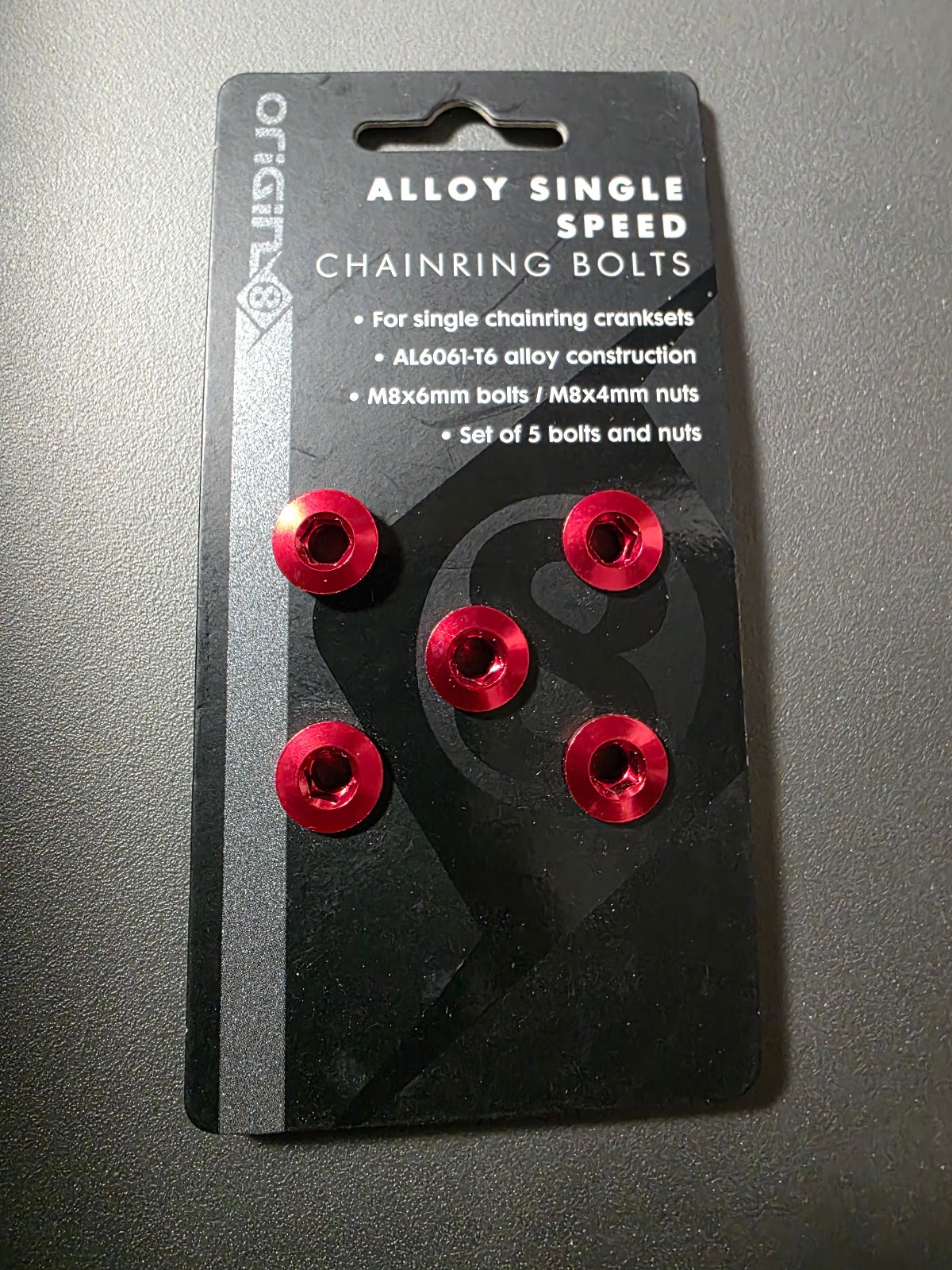 Alloy chainring bolts for MCS Chainring 5-Bolt