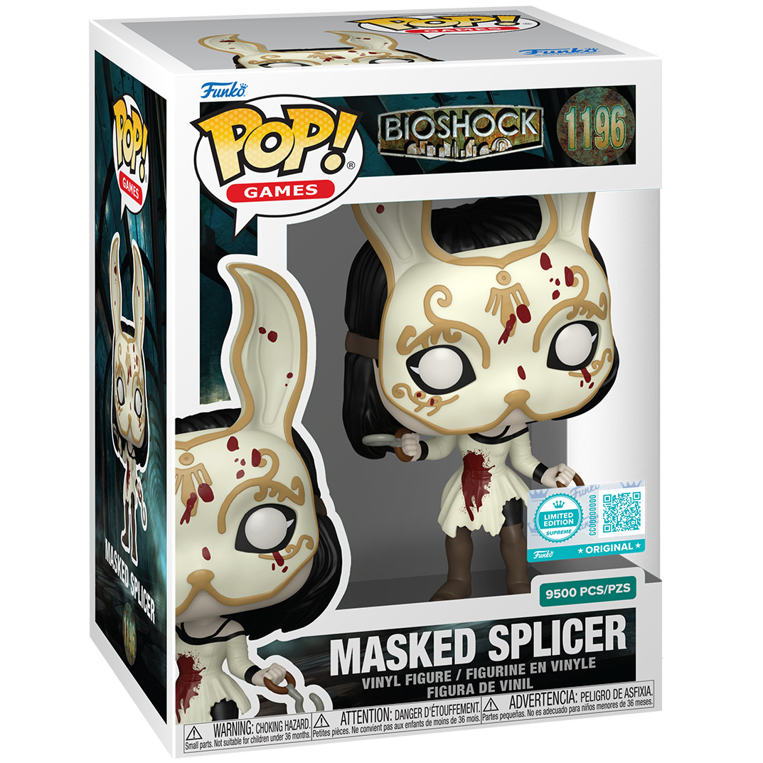 Masked Splicer Funko POP! BIOSHOCK #1196 Supreme LE 9500 FREE Ship & Protector!