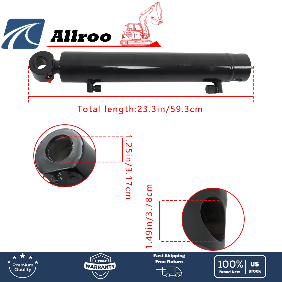 Fits For Bobcat S185 S205 S150 T180 T190 773 S160 S175 Tilt Cylinder 7117174