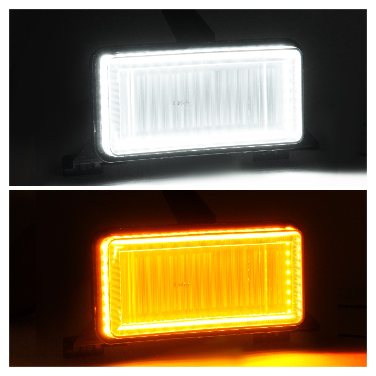 For 83-88 Chevrolet GMC Pickup Truck Smoked Switchback LED Turn Signal Lights