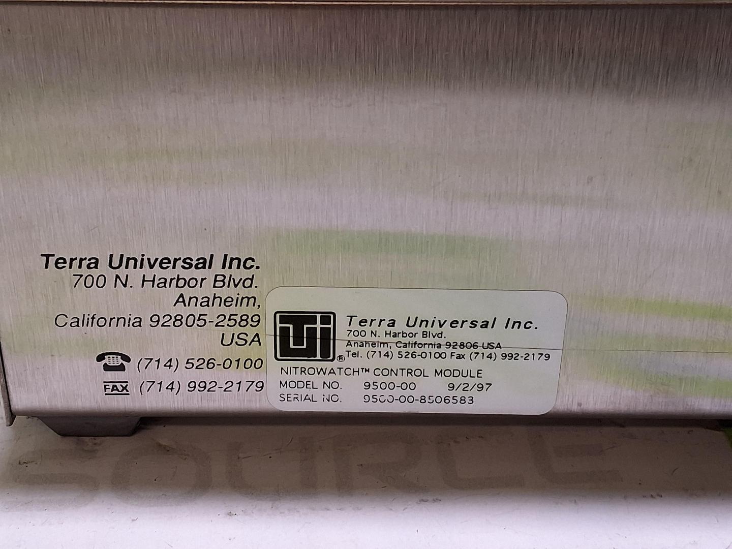 TERRA UNIVERSAL 9500-00 NITRO WATCH CONTROLLER