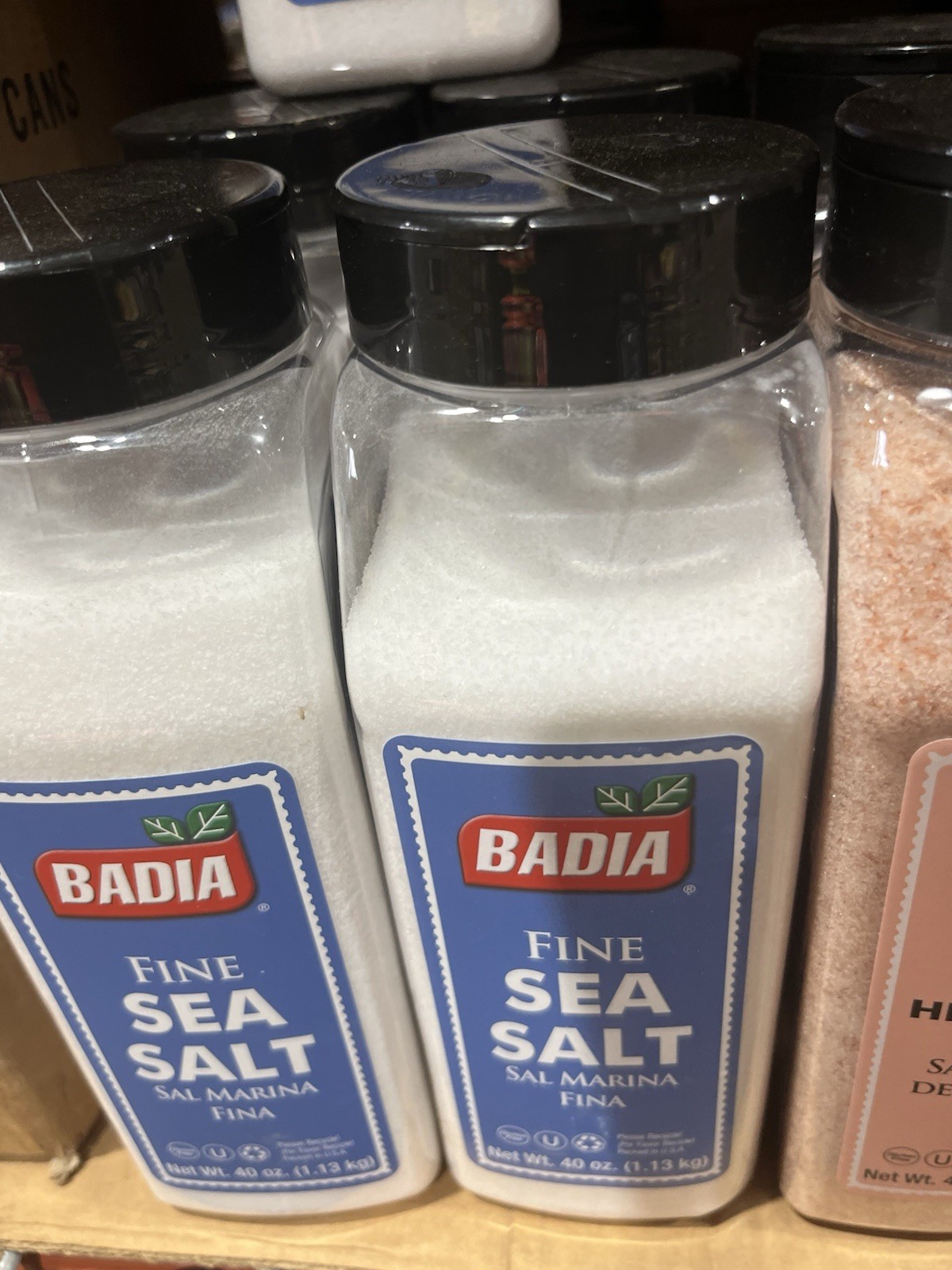 Badia Fine Sea Salt 40 oz Pantry Sea Salt Form, 1.13 kg, Premium Culinary Salt