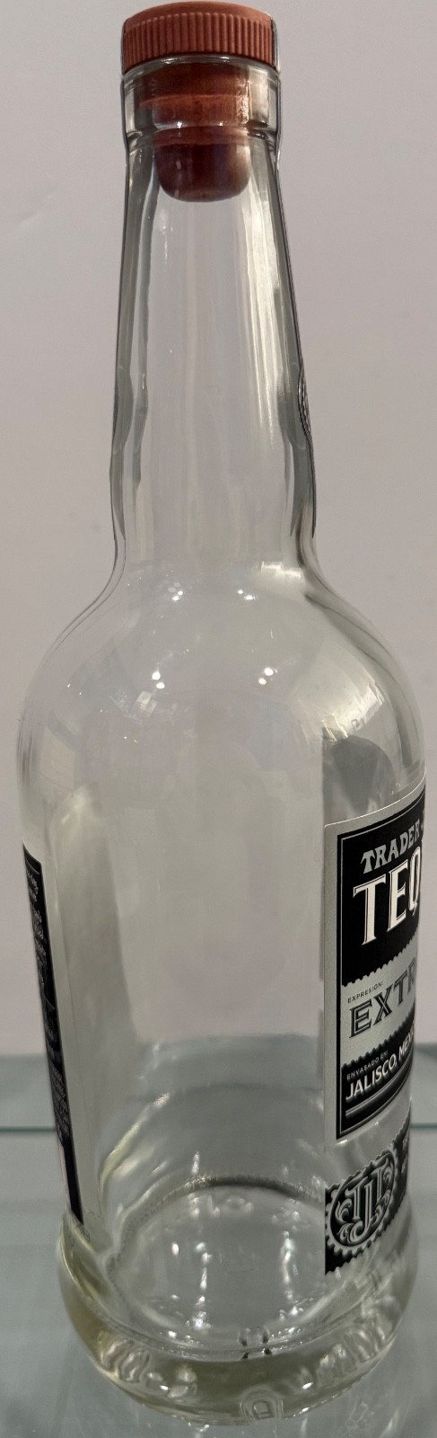 Tequila Trader Joe's Extra Anejo Empty Bottle
