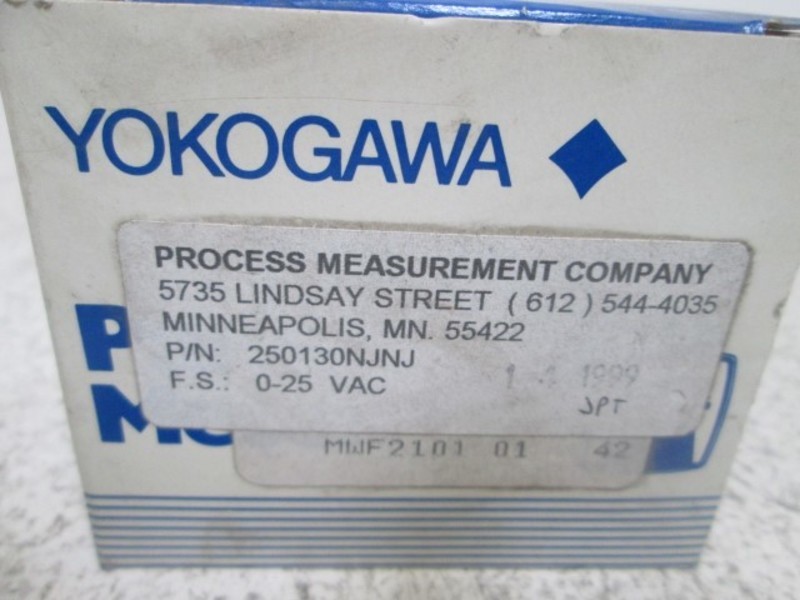 YOKOGAWA 250130NJNJ PANEL METER 0-25VAC  NSMP