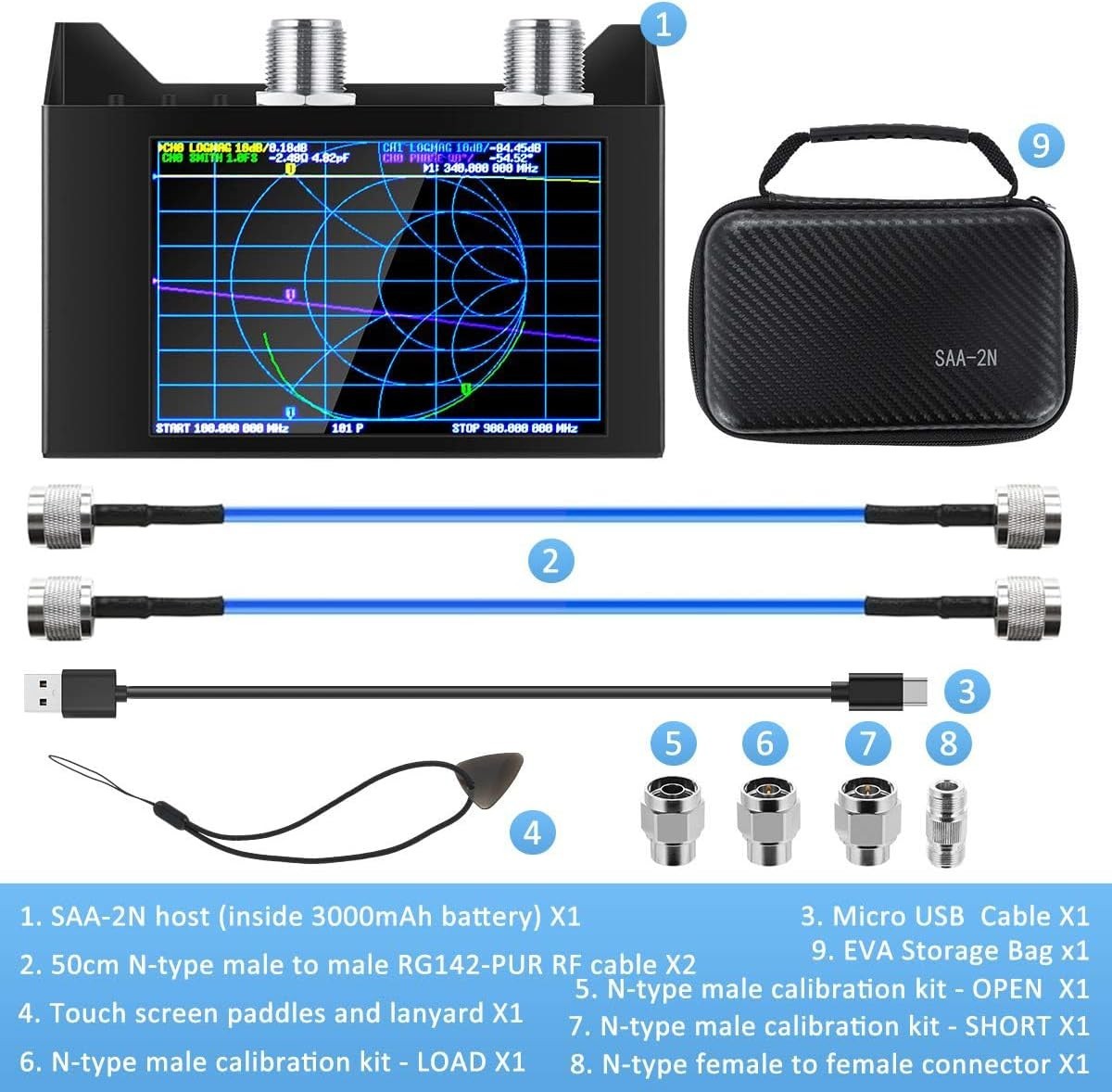 NanoVNA -2N V2.2 Vector Network Analyzer