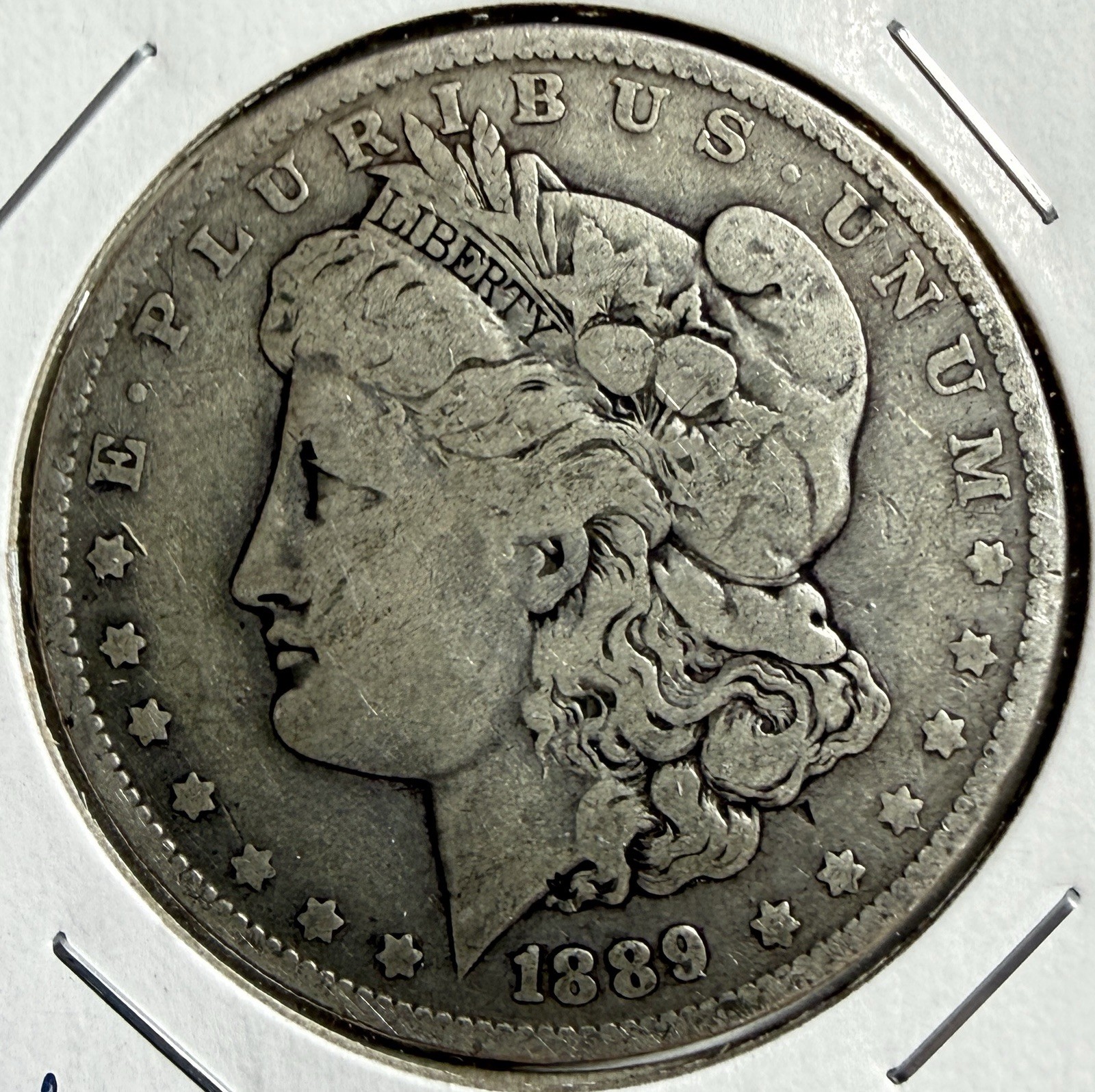 1889-O Morgan Silver Dollar / New Orleans - Free Shipping / (37-3)