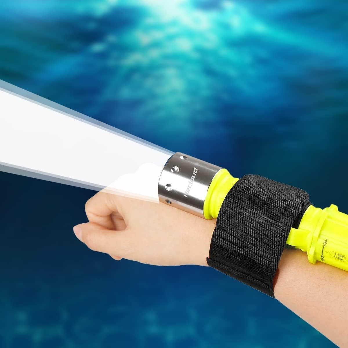 Waterproof Dive Flashlight 3 Modes Charger