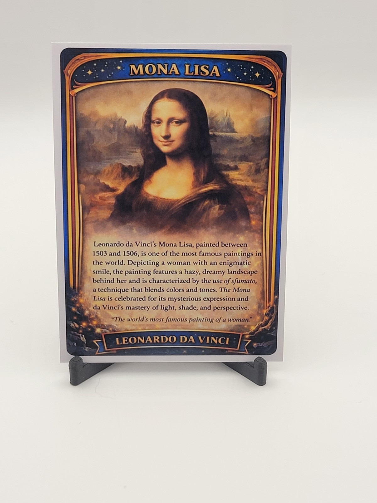 ACEO Custom Fan Art Card – Mona Lisa Art Legends Tribute
