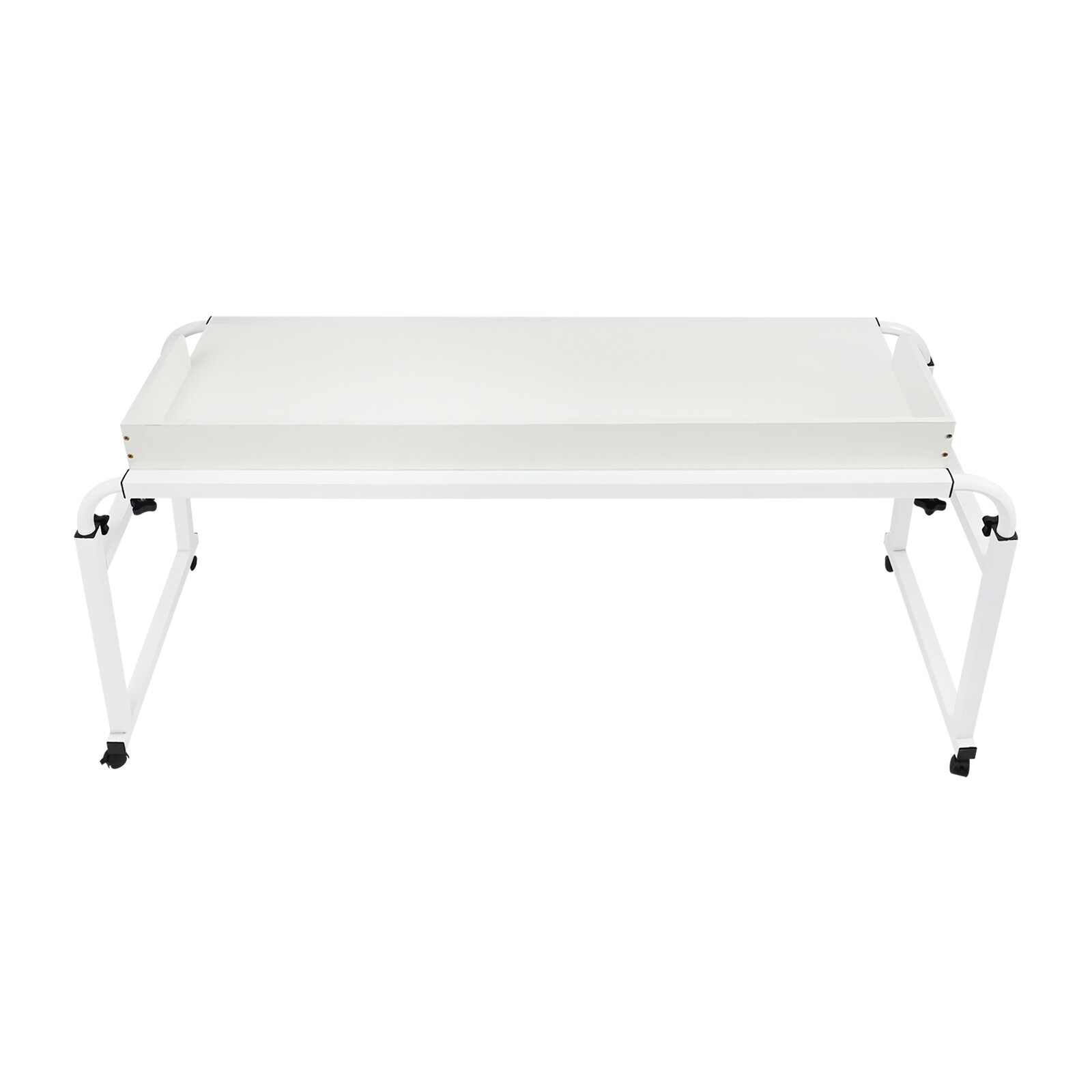 Height Adjustable Overbed Table, Overbed Table with Wheels, Over Bed Desk