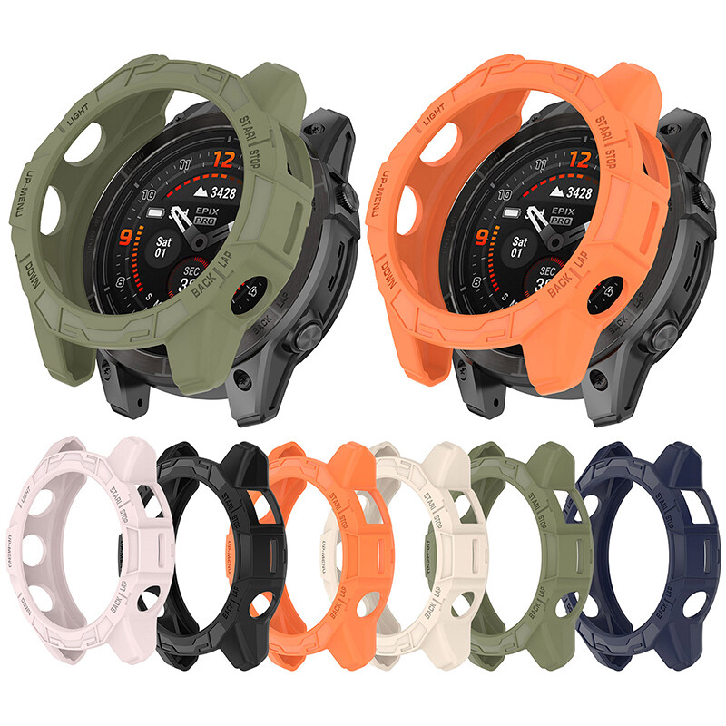 Rugged TPU Protection Bumper Case Cover For Garmin Fenix 7X/7X PRO/EPIX Pro 51MM