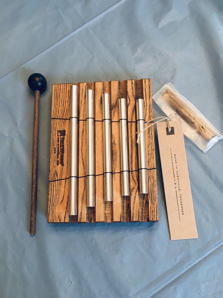 Treeworks 5-Tone Energy Chime with Striker and Original Packaging NOS