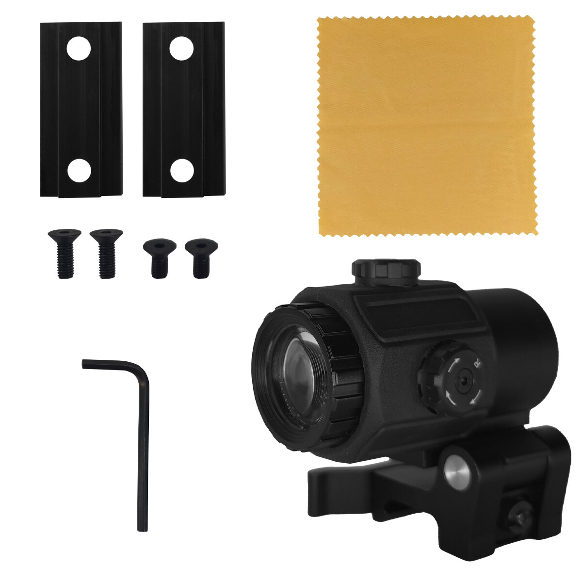 G43 3X Magnifier for Red Dot Sight with Side FILP Up QD Mount Quick Detachable