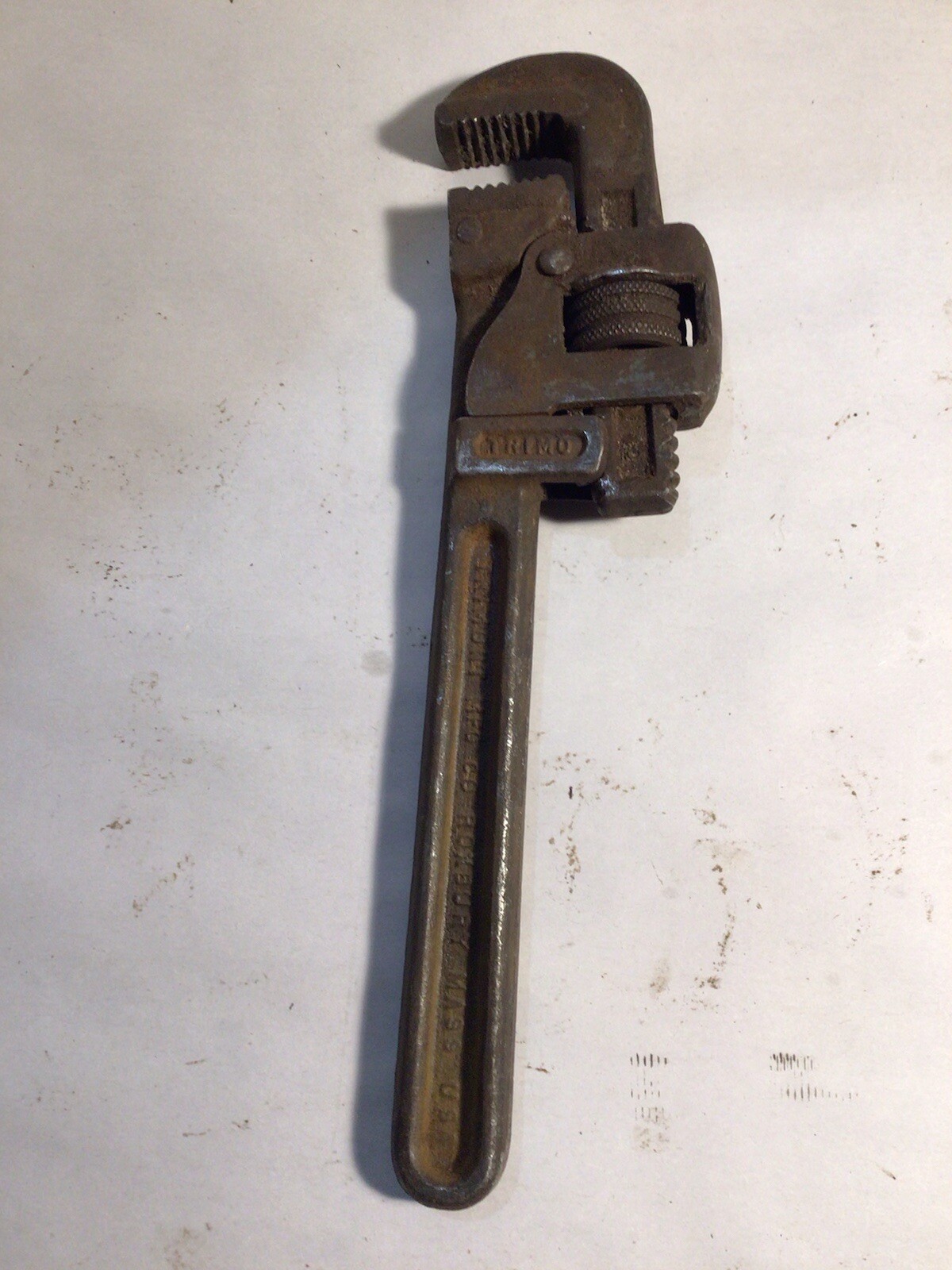 Vintage Trimo 10” Pipe Wrench,  Trimont MFG CO USA