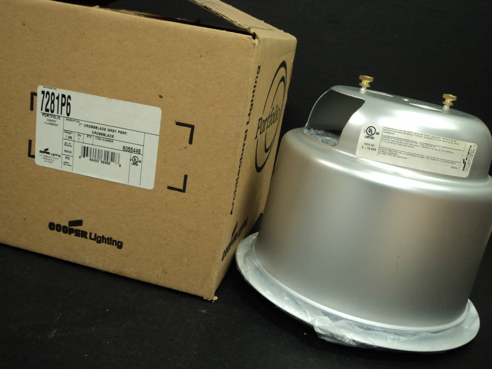 Halo - Cooper Lighting 7281P6 White Baffle Recessed Light Trim  NEW in Box