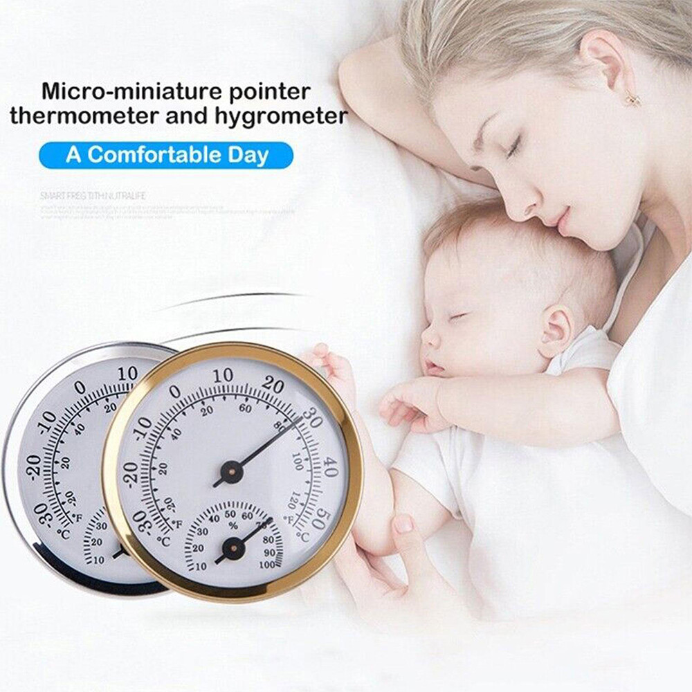 Analog Thermometer Hygrometer Mini Humidity Meter Gauge Temperature Room Indoor