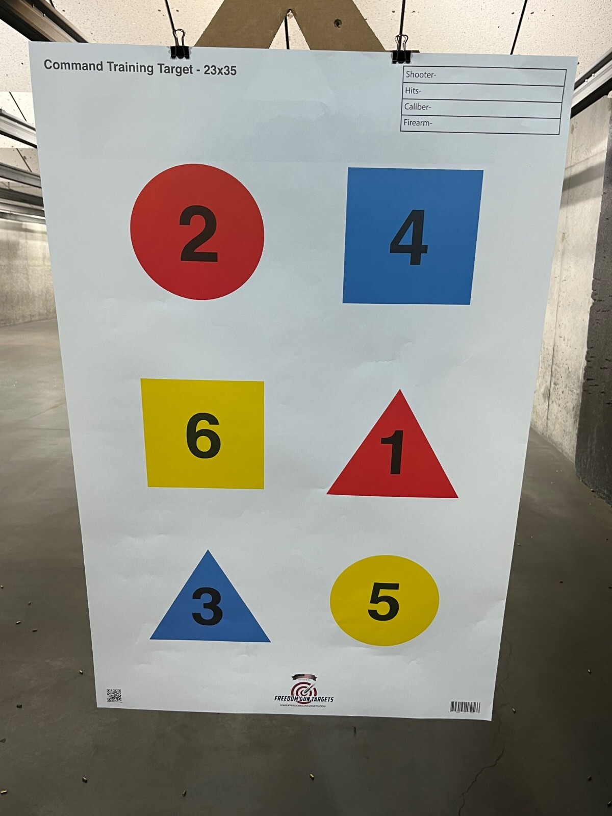 25 Paper Shooting Target Gun Range Pistol Rifle Firearms Command Training 23x35