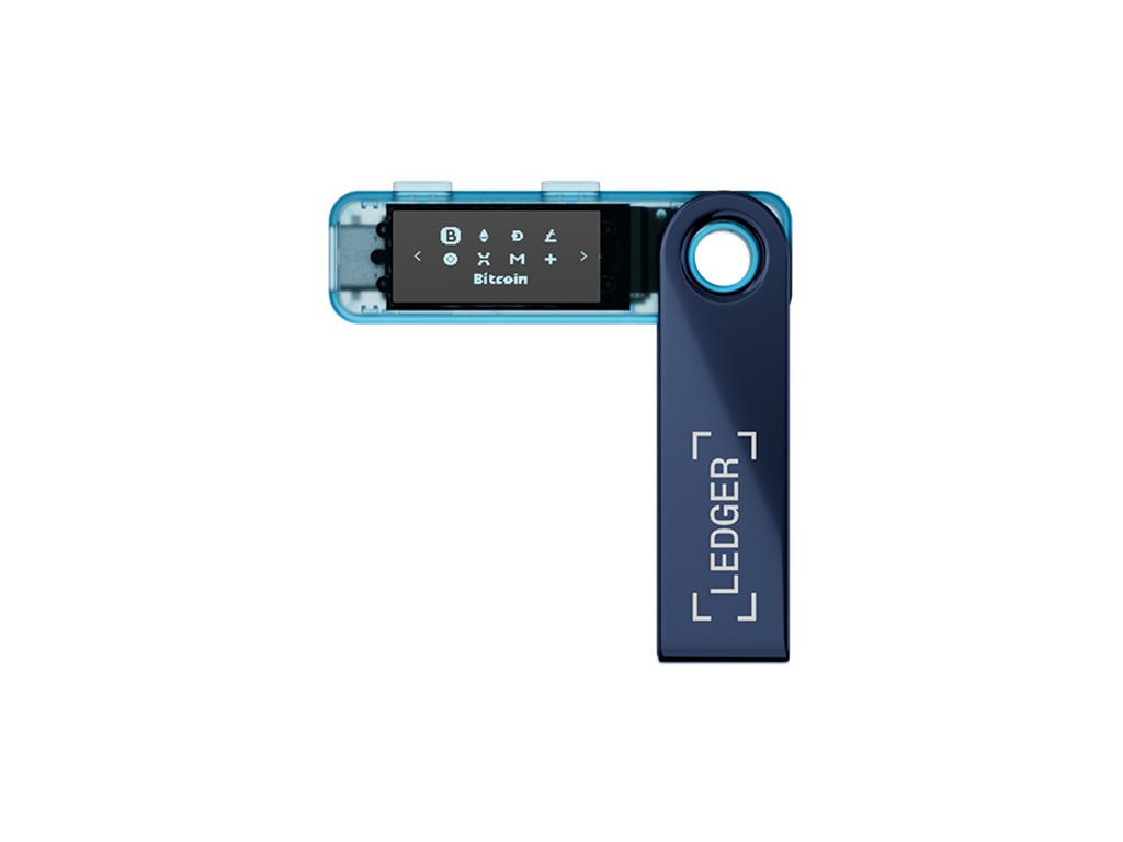 Ledger Nano S Plus, Hardware Wallet, Neptune Blue
