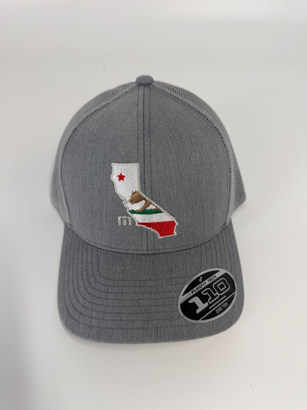 Travis Mathew Stater 3.0 California Bear Snapback Hat Gray Flexfit Golf Hat NWT