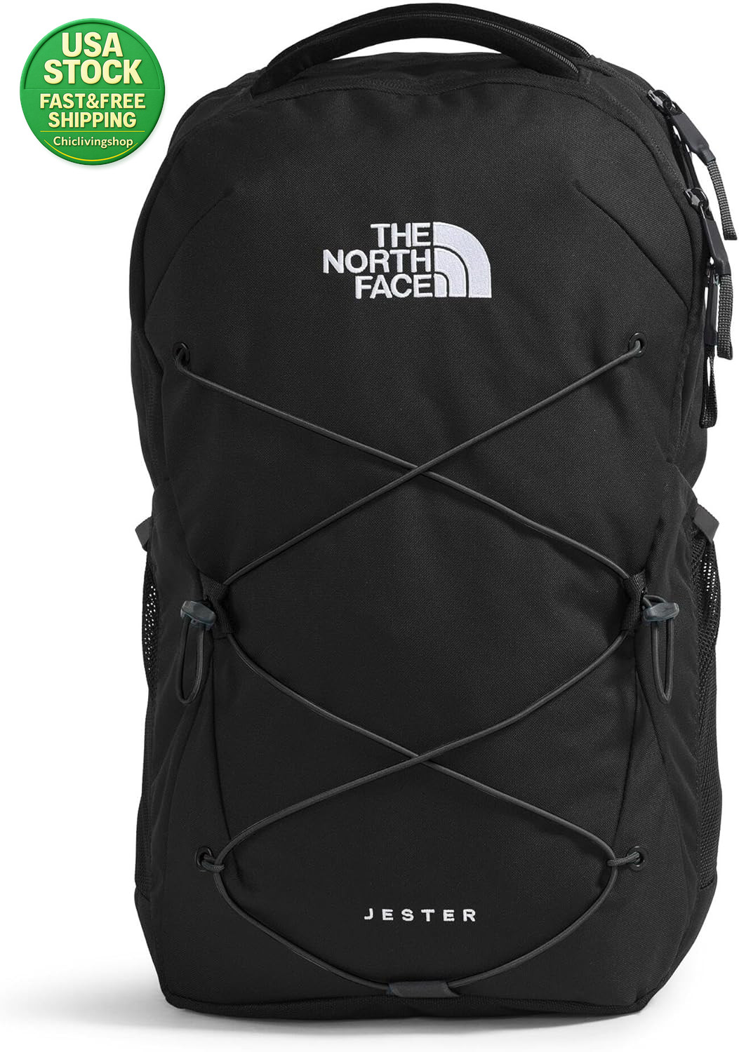 The North Face Jester Laptop Backpack 28L Water Repellent TNF Black Daypack