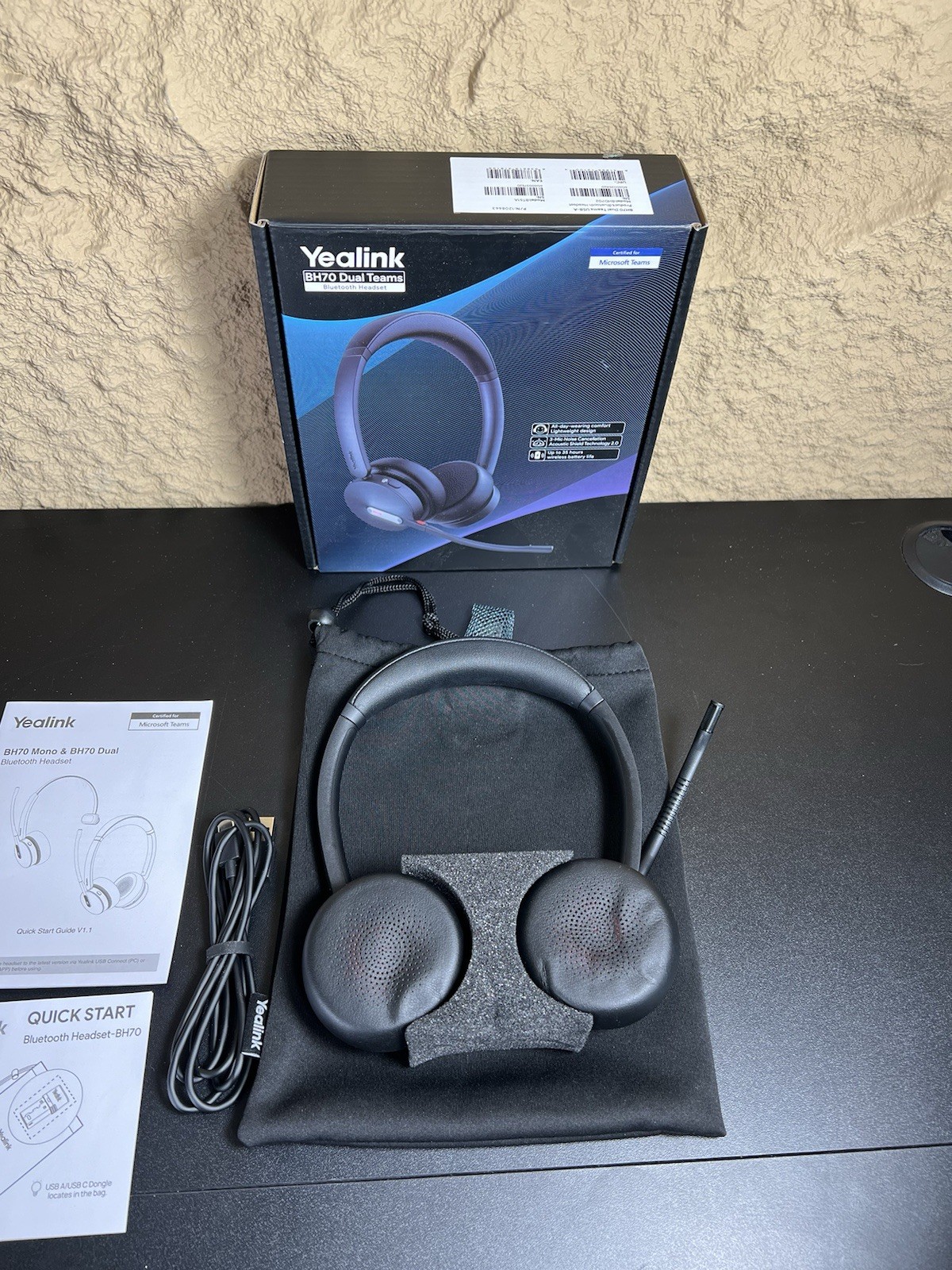 Yealink BH70 Dual Teams USB-C Wireless Bluetooth Headset