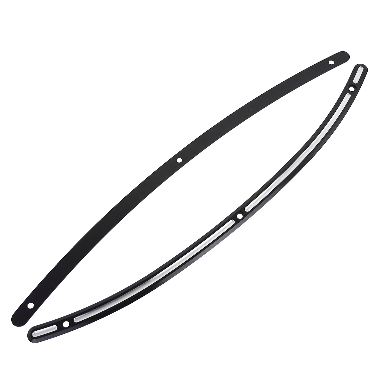 Black CNC Windscreen Windshield Trim For Harley 1996-2013 Electra Street Glide
