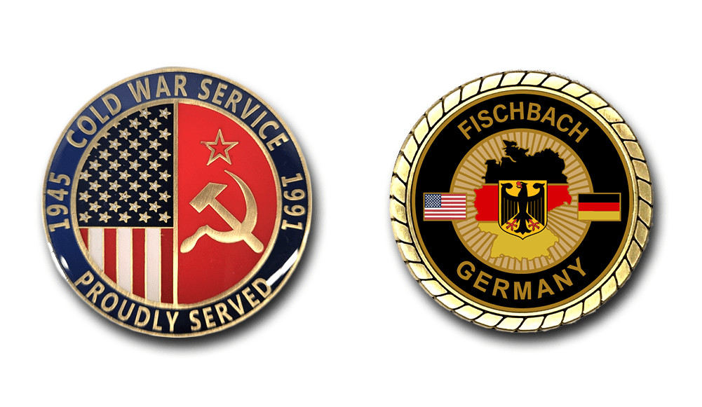 Fischbach Germany Cold War Veteran Duty Station Challenge Coin
