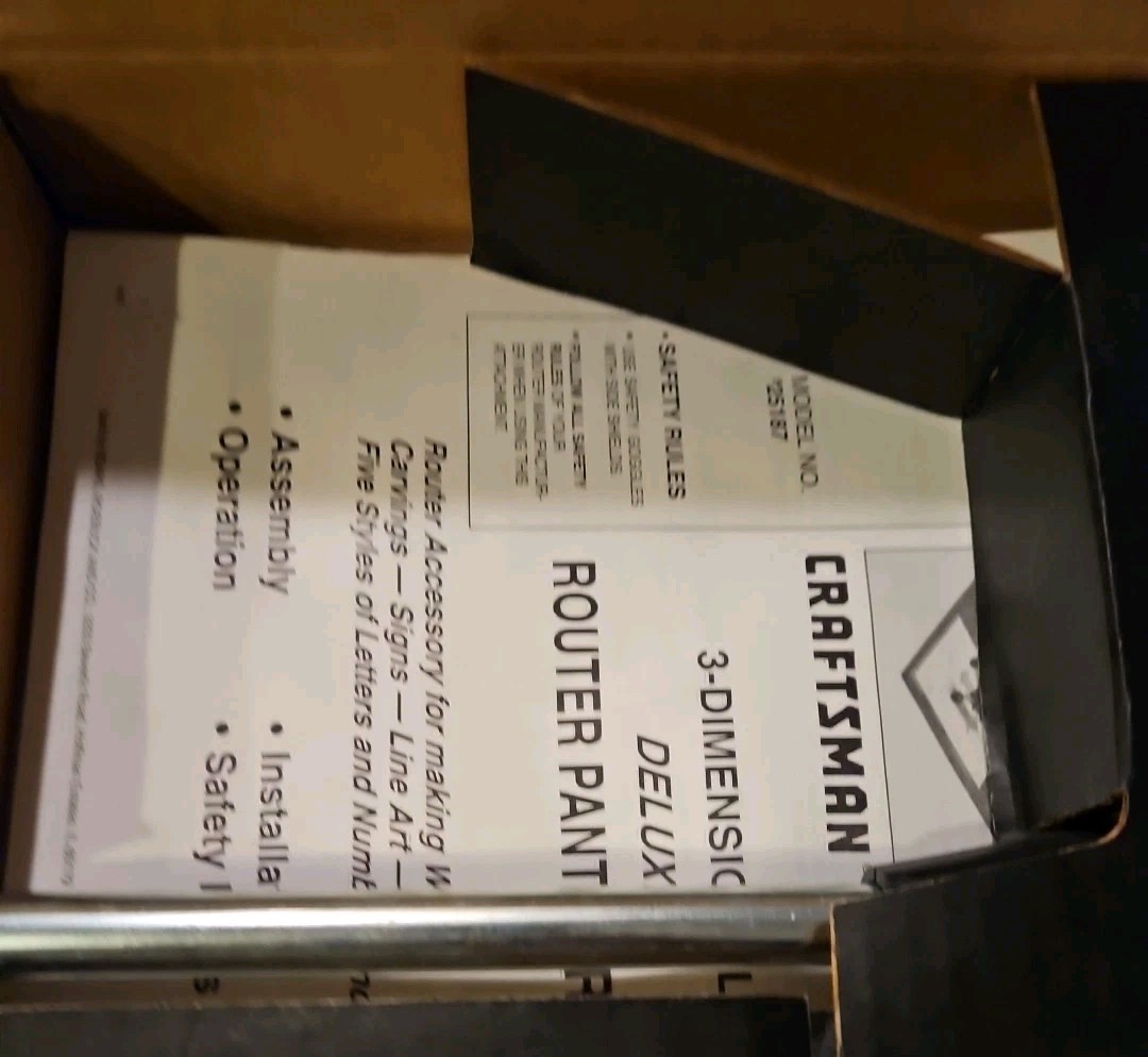 Sears/Craftsman Router Pantograph 925187 3-Dimensional Guide Accessory