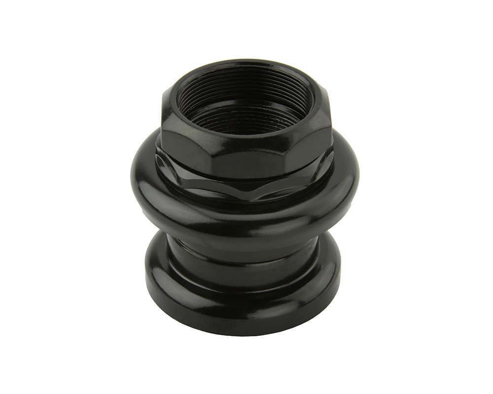 Neco 1-1/8" Threaded Headset Black Steel 34x30mm Bicycle Bearings.