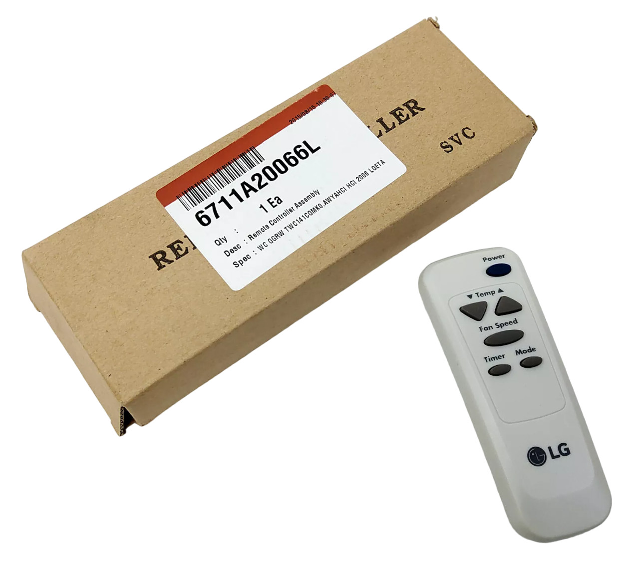 New Genuine LG 6711A20066L Room Air Conditioner Remote Control Transmitter