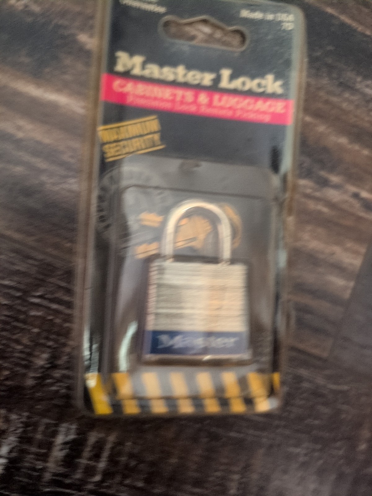 Master Padlock Model #7-D Padlock With 2-Keys, KD - New Old Stock Locksmith