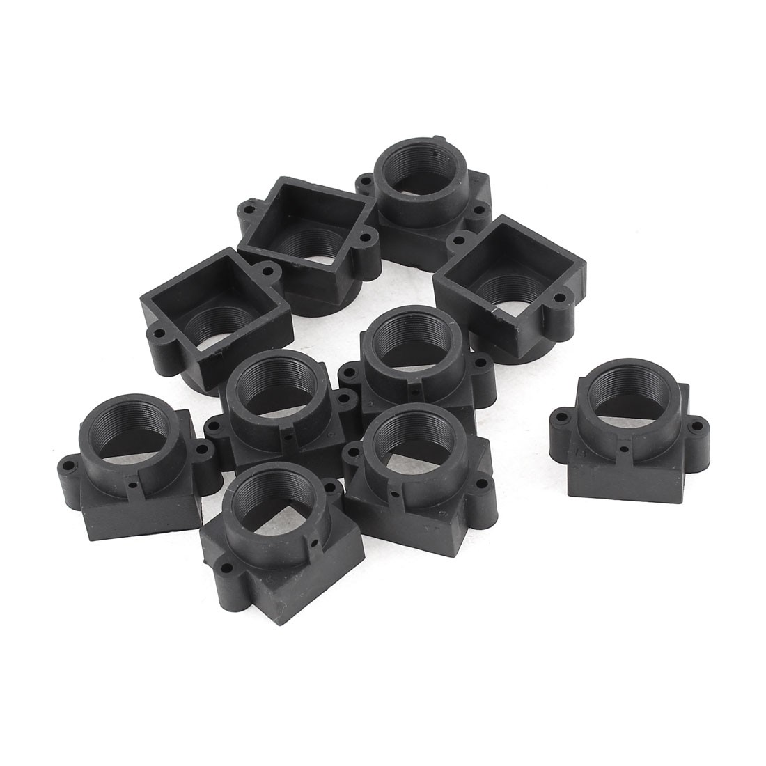 10 x S Mount M12 Board Lens Holder 20mm Screw Spacing Black for CCTV Camera