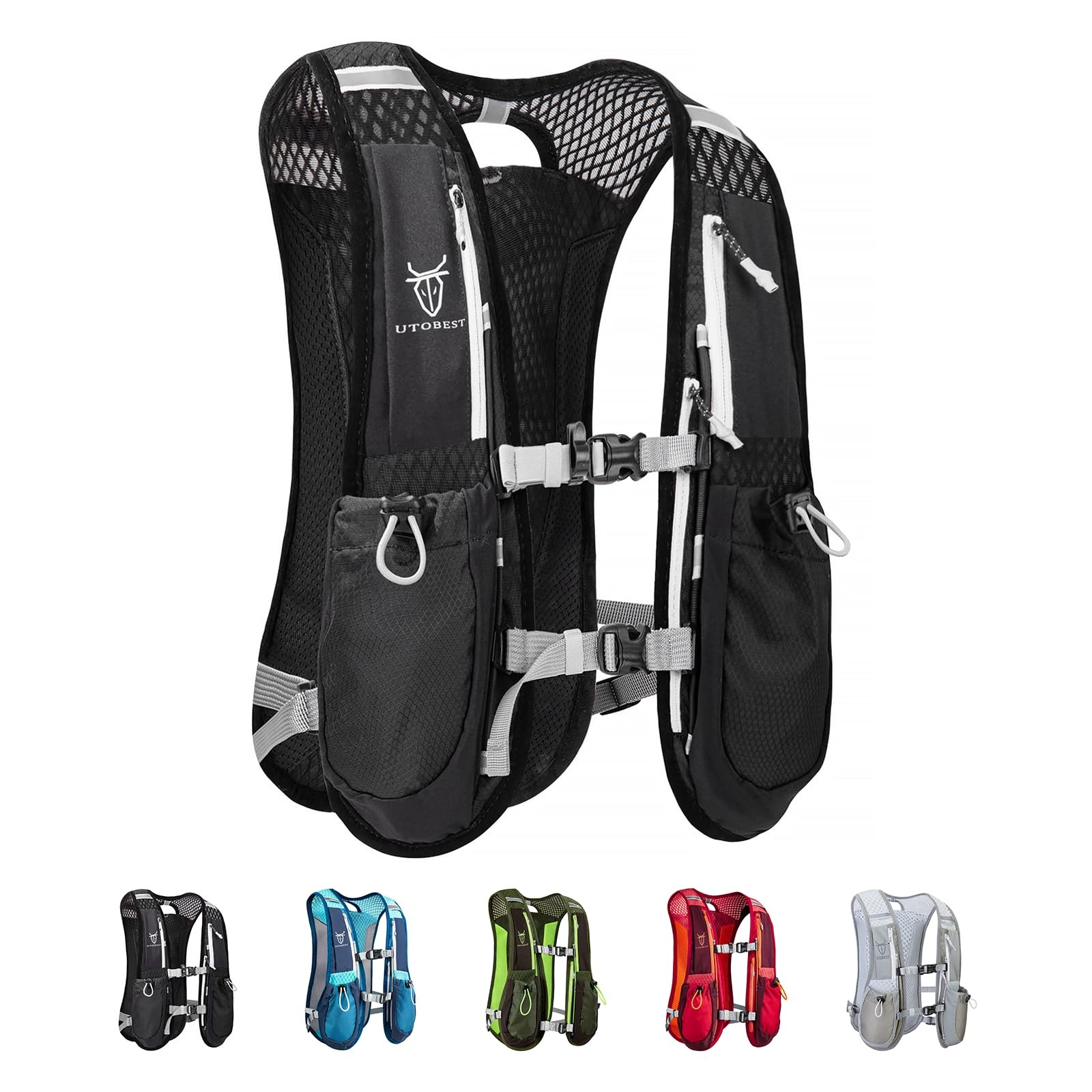 Mochila con chaleco de hidratación de 5 l para carreras de maratón. neuvo. 2026.