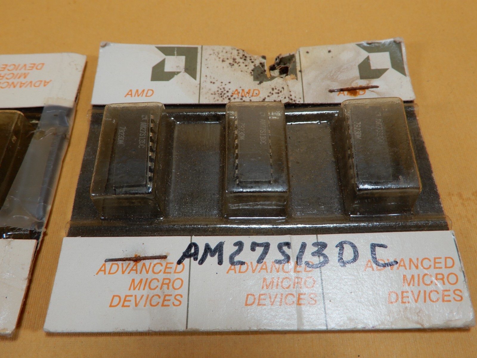 AMD AM26LS31PC (2) and AM27S13DC (3) NOS Original Packaging IC's