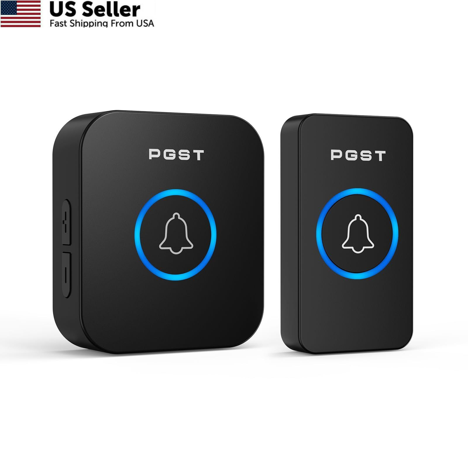 Wireless Doorbell Kit 1000ft Waterproof Home Office Plug-In 36 Chimes USA Ship