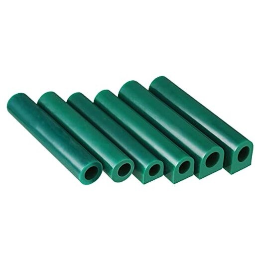 6 Pieces Carving Wax Ring Tube Green Ring Carving Wax Hole for Jewelry Casting