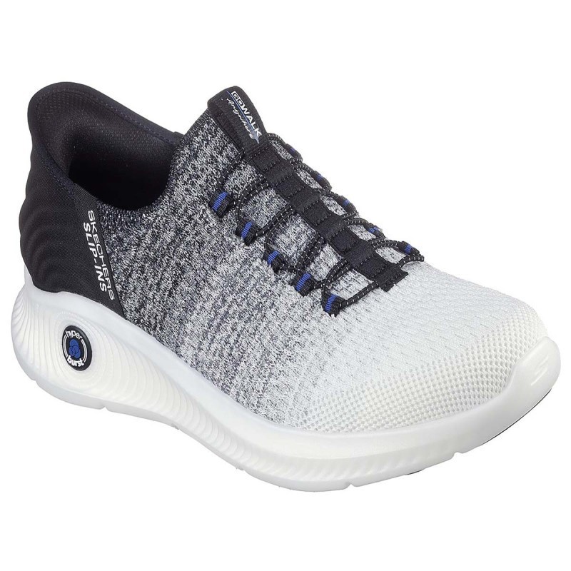 Skechers Shoes Men's Slip Ins Go Walk Comfort Arch Fit White Black Casual 216300