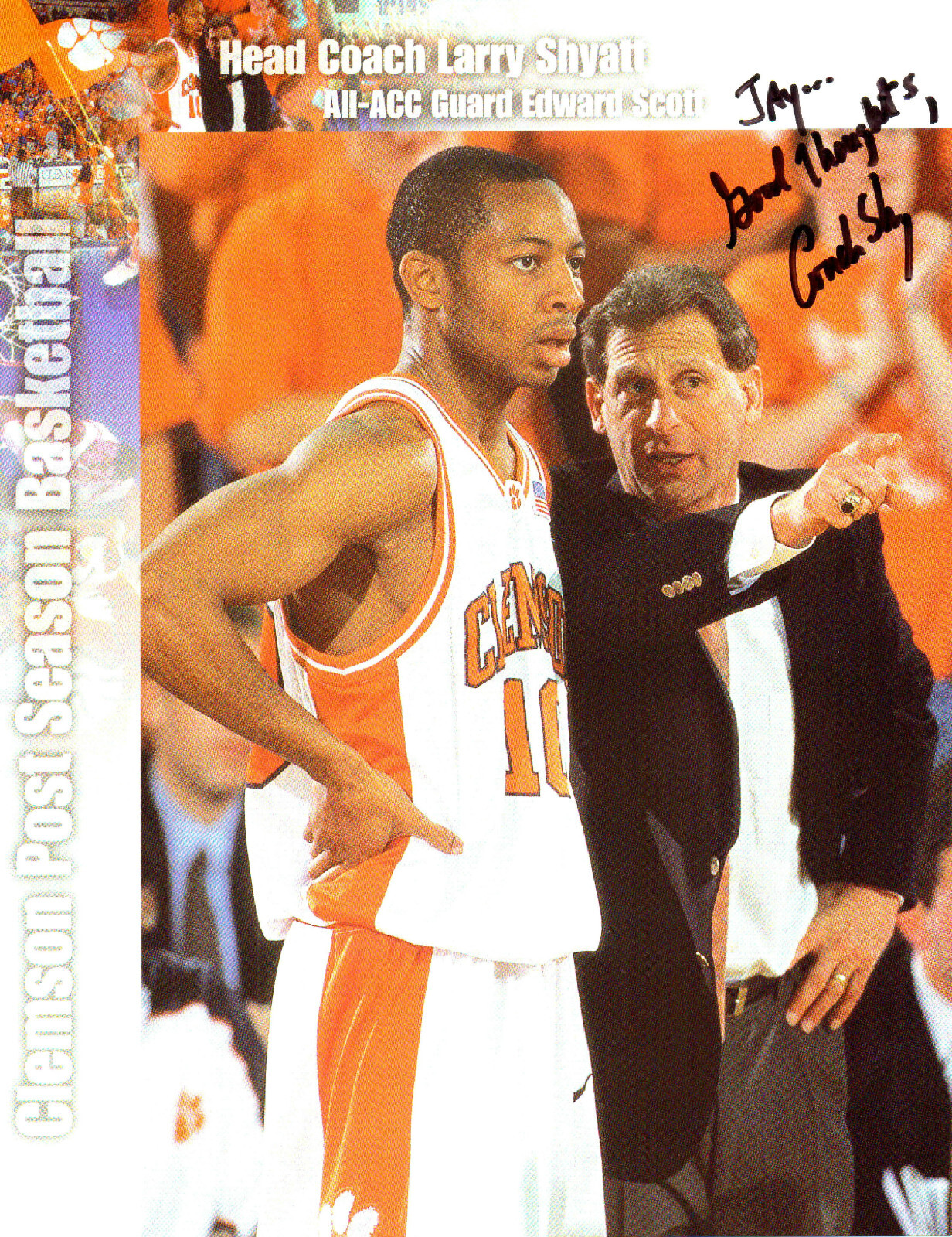 LARRY SHYATT - Basketball Coach - University of Wyoming - Autograph Photo